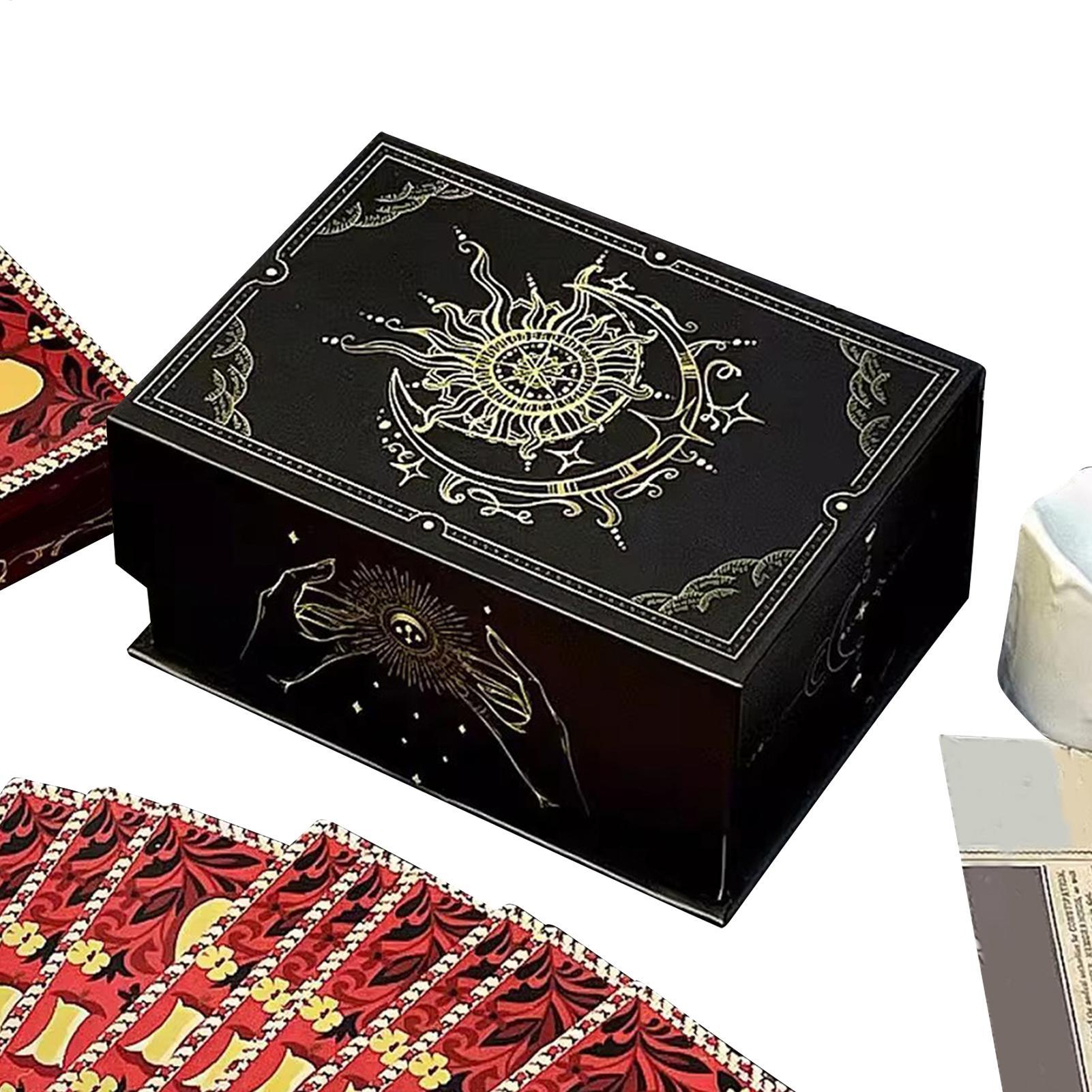 Tarot Deck With Guidebook - Magnetic Lid Tarot Card Box, Portable