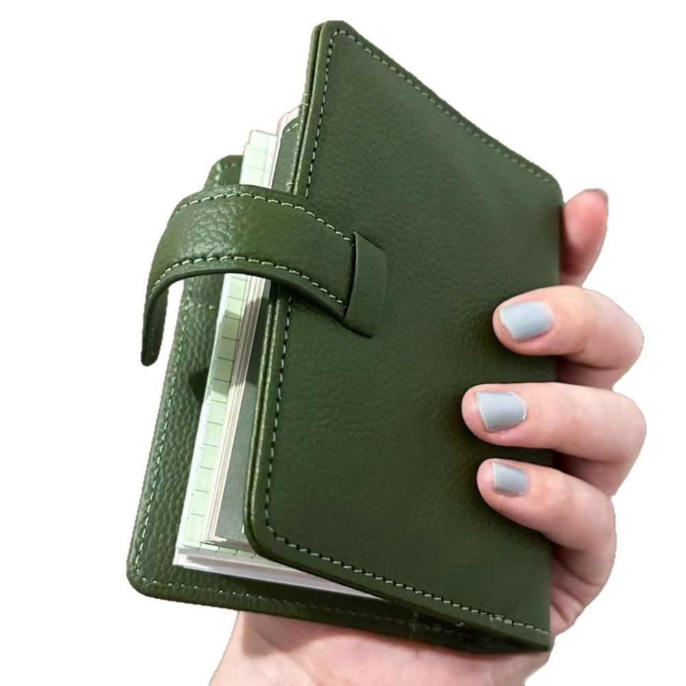 Vintage Leather Journal Notebook - New M5 Green Leather Notebooks Portable