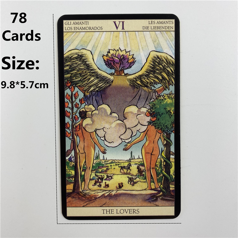 Metal Box Gilded Edition Back  - đánh giá và giá Tarot Deck With Guidebook