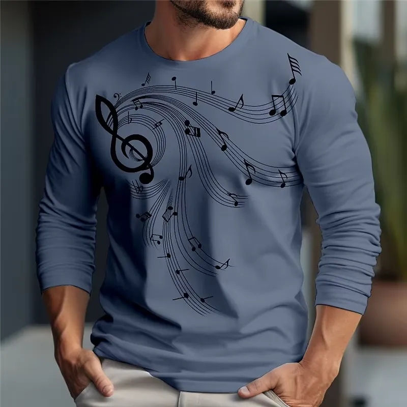 3D Long Sleeve Trend Music Pri - đánh giá và giá Music