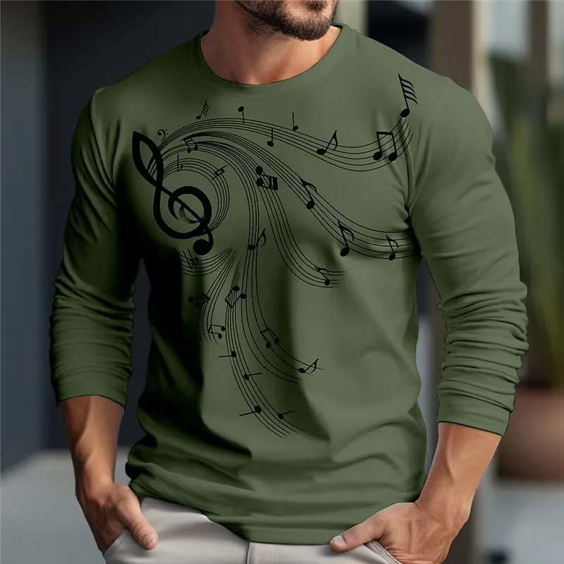 3D Long Sleeve Trend Music Pri - đánh giá và giá Music