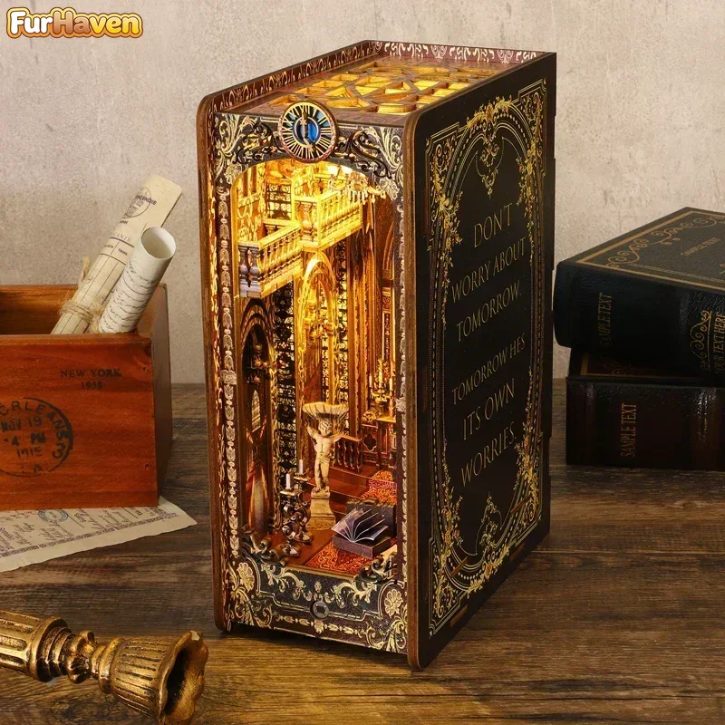 DIY Wooden Book Nook Shelf Ins - đánh giá và giá Diy Wooden Book Nook Kit Shelf Insert