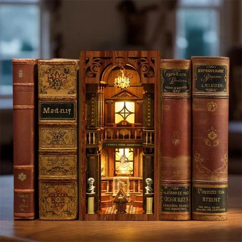 The philosophical Library Casa - đánh giá và giá Diy Wooden Book Nook Kit Shelf Insert