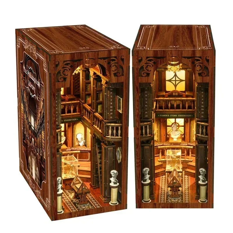 The philosophical Library Casa - đánh giá và giá Diy Wooden Book Nook Kit Shelf Insert