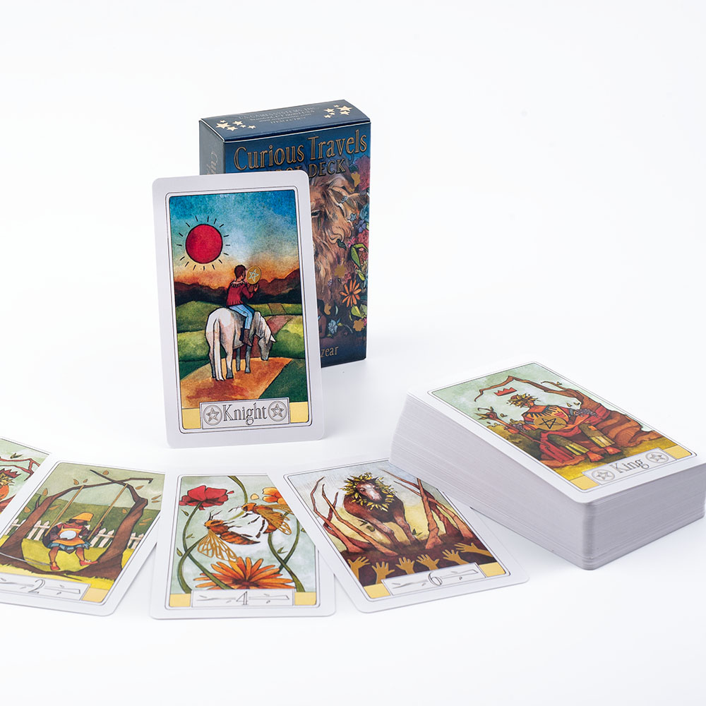 Curious Travels Tarot 10.3*6cm - đánh giá và giá Tarot Deck With Guidebook
