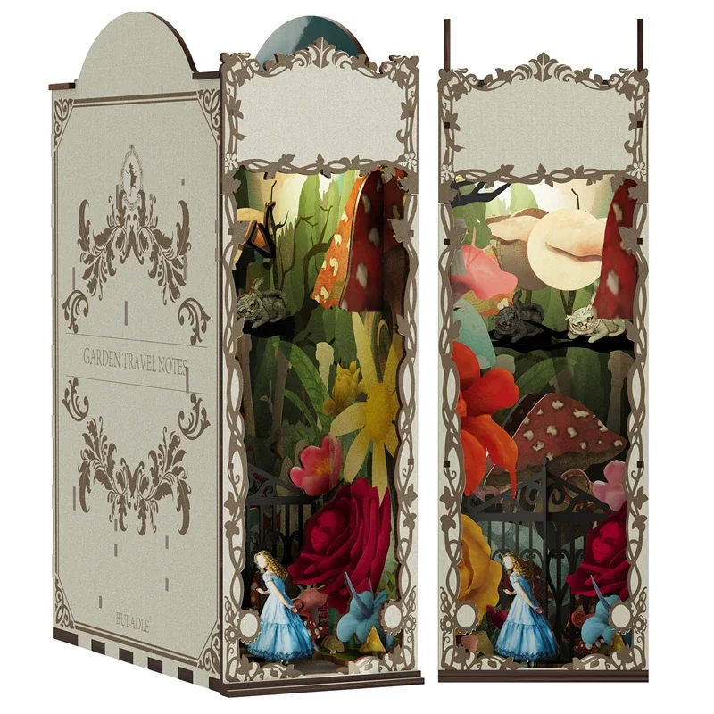 Garden Travelogue Bookends Boo - đánh giá và giá Diy Wooden Book Nook Kit Shelf Insert