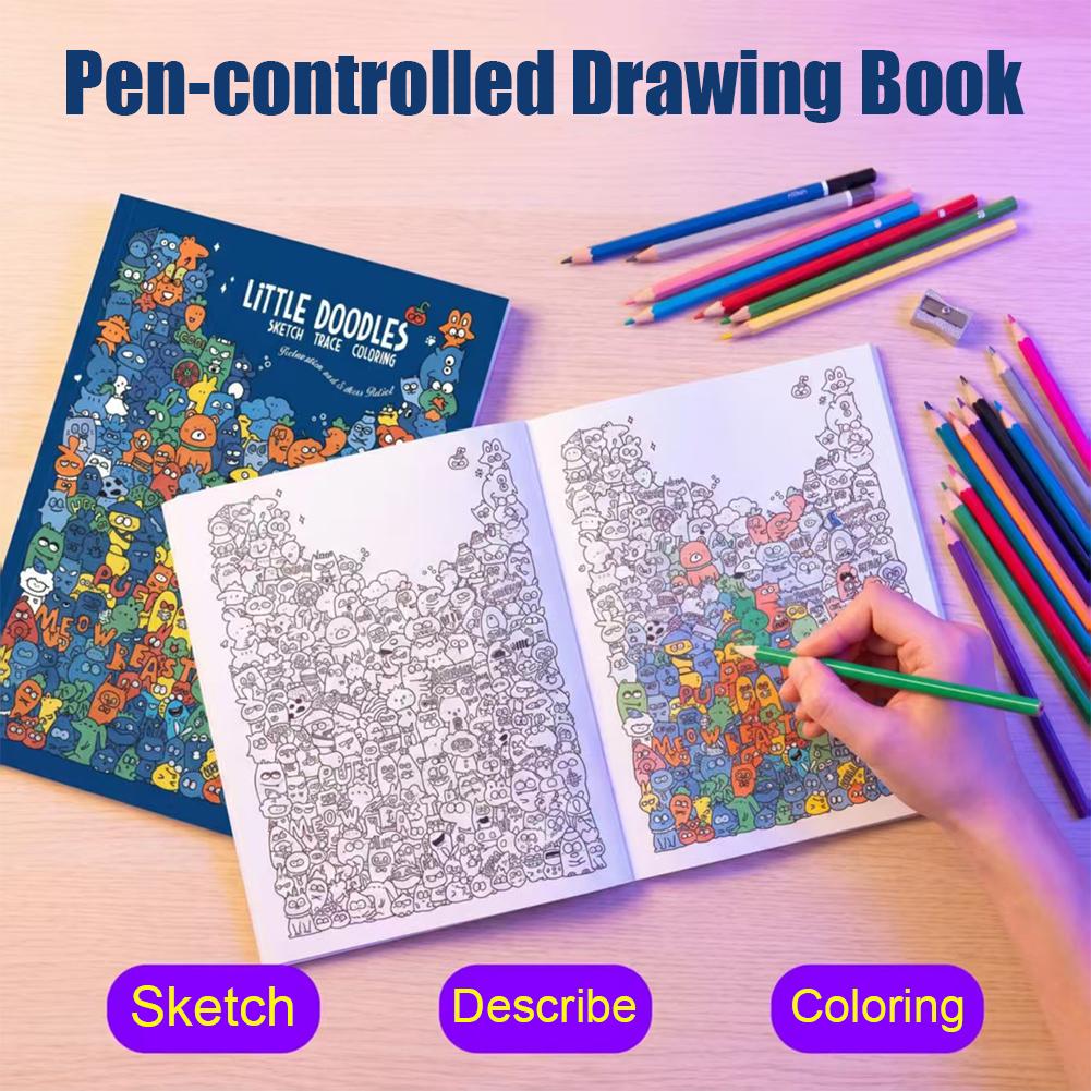 Sketch Trace Coloring Book Lit - đánh giá và giá Adult Coloring Book Stress Relief